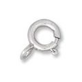Fermoir � ressort 7 mm Argent 925