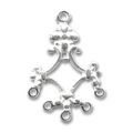 Intercalaires Fleur 25x17 mm en Argent 925 x2
