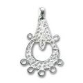 Intercalaires filigrann�s 25x15 mm en Argent 925 x2