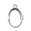 Serti pendentif en Argent 925 18x13 mm x1