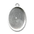 Serti pendentif en Argent 925 25x18 mm x1