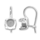 Crochets porte-cabochon 1028 8 mm en Argent 925 x2