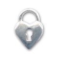 Breloque cadenas 11 mm en Argent x1