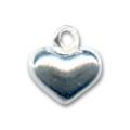 Breloque coeur 8 mm en Argent x1