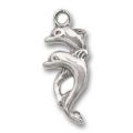 Breloque dauphins 18 mm en Argent x1