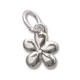 Breloque fleur 12 mm en Argent x1