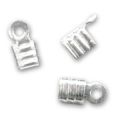 Pince lacet plat 4 mm en Argent 925 x10