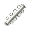Fermoir 4 rangs aimant� 26 mm Argent 925