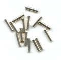 Tubes droits 8x2 mm en Argent 925 x 15