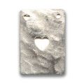 Breloque Carte As de coeur 20x14 mm argent� vieilli x1