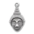 Breloque bouddha 30 mm argent� vieilli x1