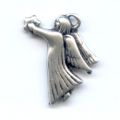 Breloque Ange 21 mm argent� vieilli x1