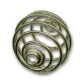 Cages � perles 15 mm bronze x2