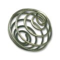 Cages � perles pendentifs 20 mm bronze x2