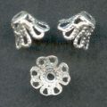 Calottes 7 mm argent� x10