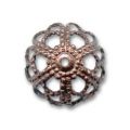 Coupelle filigrann�e 12 mm cuivre x1