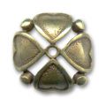 Coupelle coeurs 20 mm bronze x1