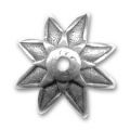 Coupelle �toile 21 mm argent� vieilli x1