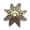 Coupelle �toile 21 mm bronze x1