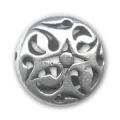 Bomb�e filigrann�e 16 mm argent� vieilli x1