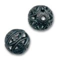 Boule filigrann�e 15 mm Noir x1