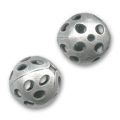 Boule filigrann�e 15 mm argent� vieilli x1
