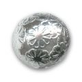 Boules filigrann�es 16 mm argent� x2