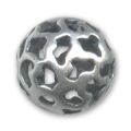 Boule filigrann�e 14 mm argent� vieilli x1