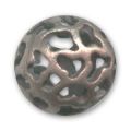 Boule filigrann�e 14 mm cuivr� vieilli x1