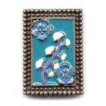 Intercalaire 2 rangs bronze �maill� 31x21 mm x1