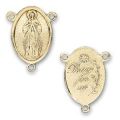 Intercalaire Saint pour chapelet 25x19 mm dor� vieilli x1