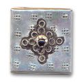 Intercalaire 5 trous marocain argent�e 48x48 mm x1