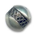 Perle marocaine argent�e 21x22 mm x1
