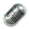 Perle marocaine argent�e 19x36 mm x1