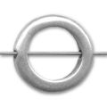 Anneau 16 mm argent� vieilli x1