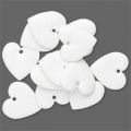 Coeur �maill� 16 mm Blanc x1
