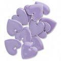 Coeur �maill� 16 mm Lavande x1