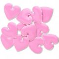 Coeur �maill� 16 mm Rose x1