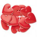 Coeur �maill� 16 mm Rouge x1