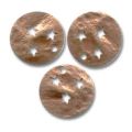 Sequins froiss�s �toil�s 15 mm cuivr� vieilli x5