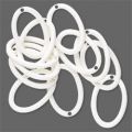 Ovale �maill� 18x12 mm Blanc x1