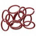 Ovale �maill� 18x12 mm Burgundy x1
