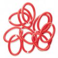 Ovale �maill� 18x12 mm Rouge x1