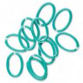 Ovale �maill� 18x12 mm Teal x1