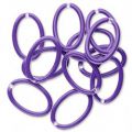 Ovale �maill� 18x12 mm Violet x1