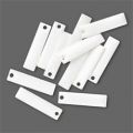 Rectangle �maill� 20x5 mm Blanc x1