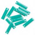 Rectangle �maill� 20x5 mm Teal x1