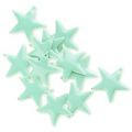 Etoile �maill�e 12 mm Turquoise clair x1