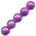 Cuentas "Milagros" 4 mm viola x10