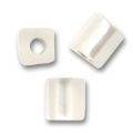 Cubes Miyuki 4 mm SB4-1F - Crystal Silver Lined Mat